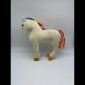 Vintage 1983 Rainbow Brite Starlite 12” Plush Stuffed White Horse Toy Hallmark